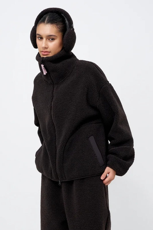 Brown Sherpa Fleece Jacket