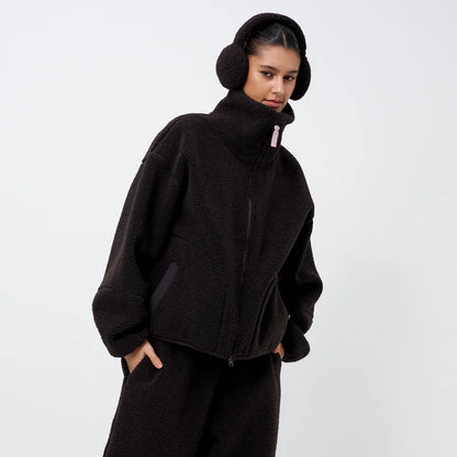 Brown Sherpa Fleece Jacket