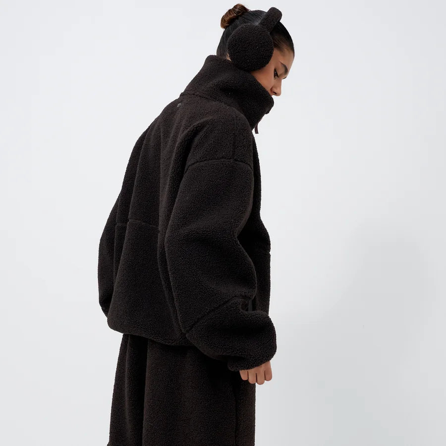 Brown Sherpa Fleece Jacket