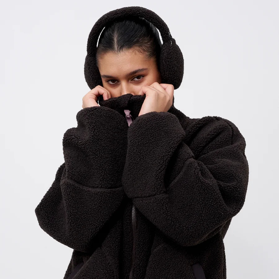 Brown Sherpa Fleece Jacket