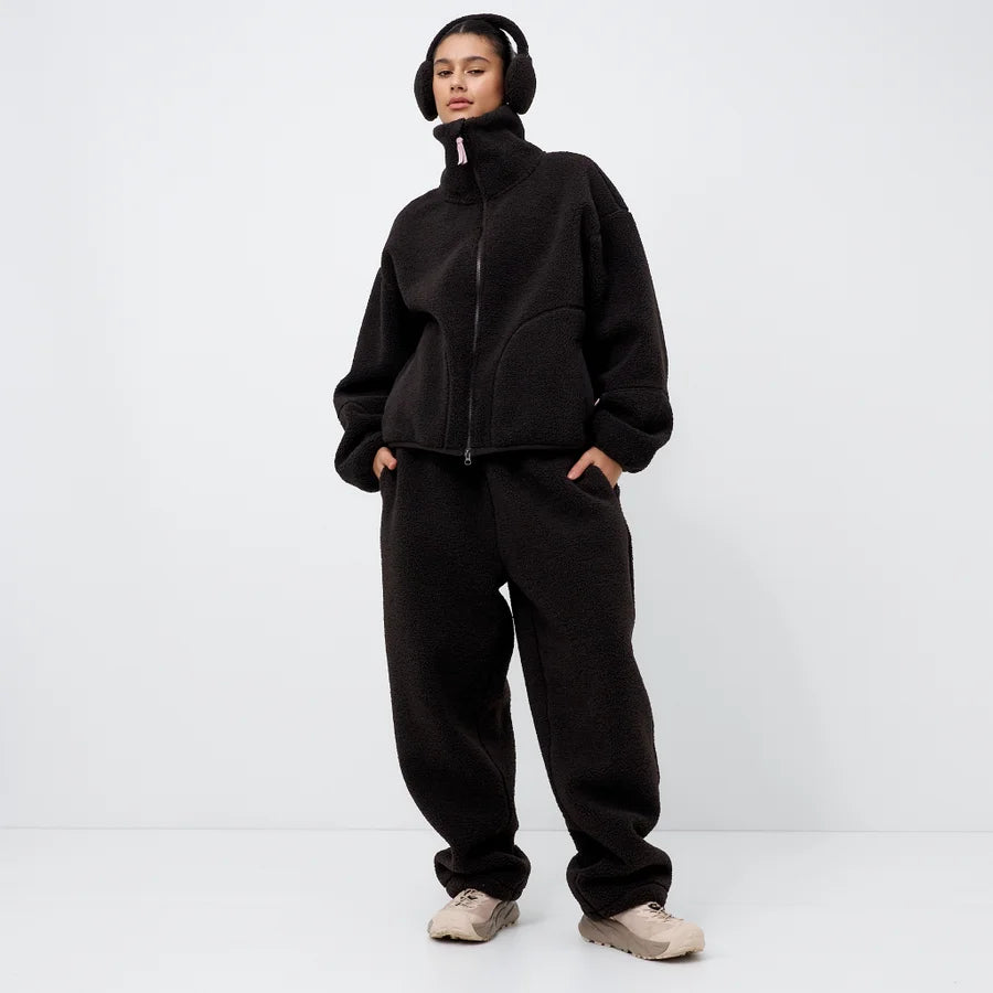 Brown Sherpa Fleece Jacket