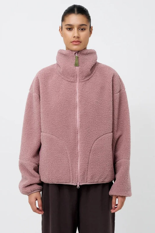 Pink Sherpa Fleece Jacket