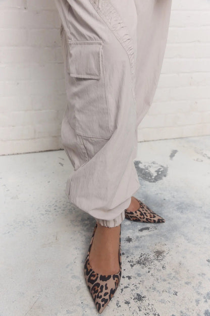 Loose Fit Pale Grey Trousers