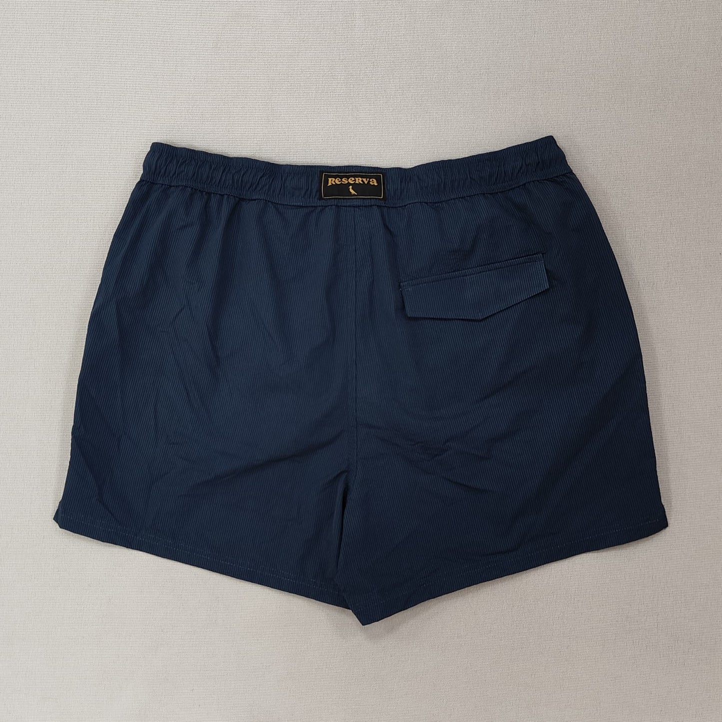 Navy Solid Casual Shorts
