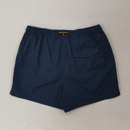 Navy Solid Casual Shorts
