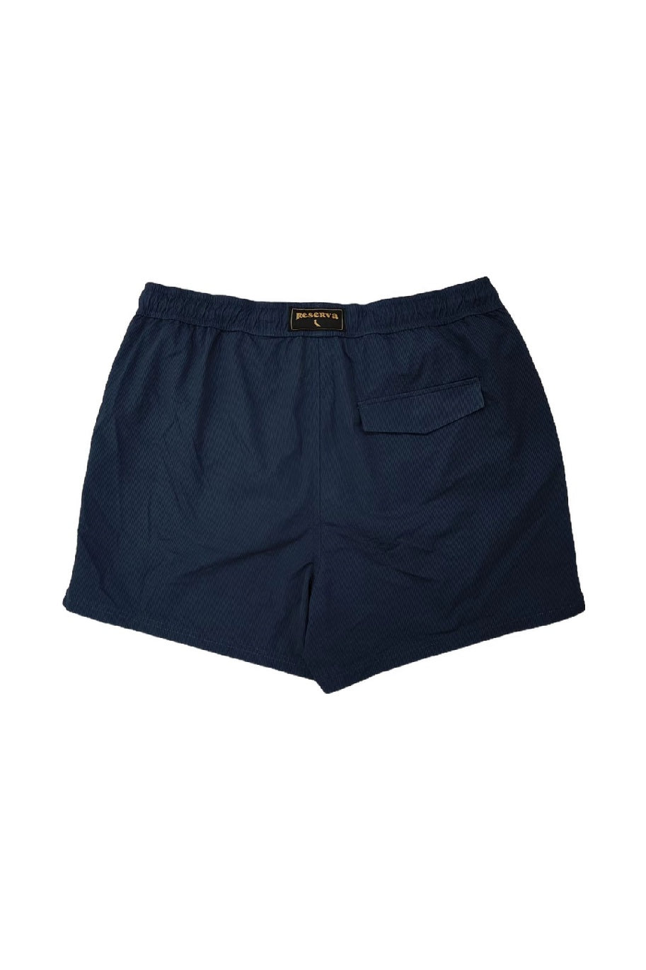Navy Solid Casual Shorts