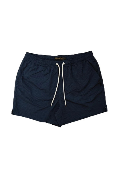 Navy Solid Casual Shorts