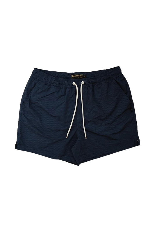 Navy Solid Casual Shorts