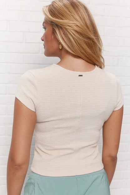 Fitted Beige T-shirt