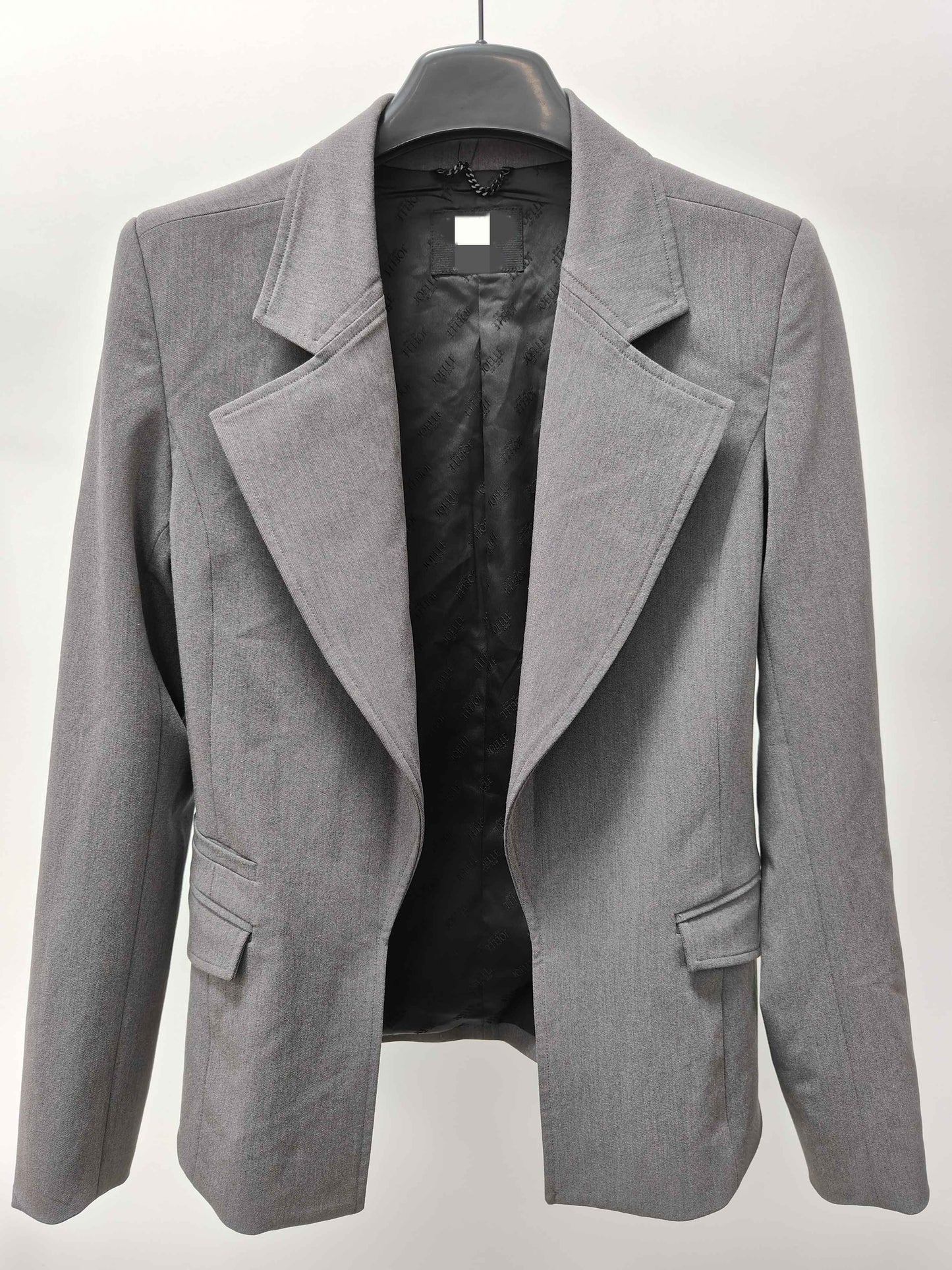 Grey Classic Fitted Blazer