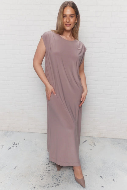 Purple Loose Maxi Dress