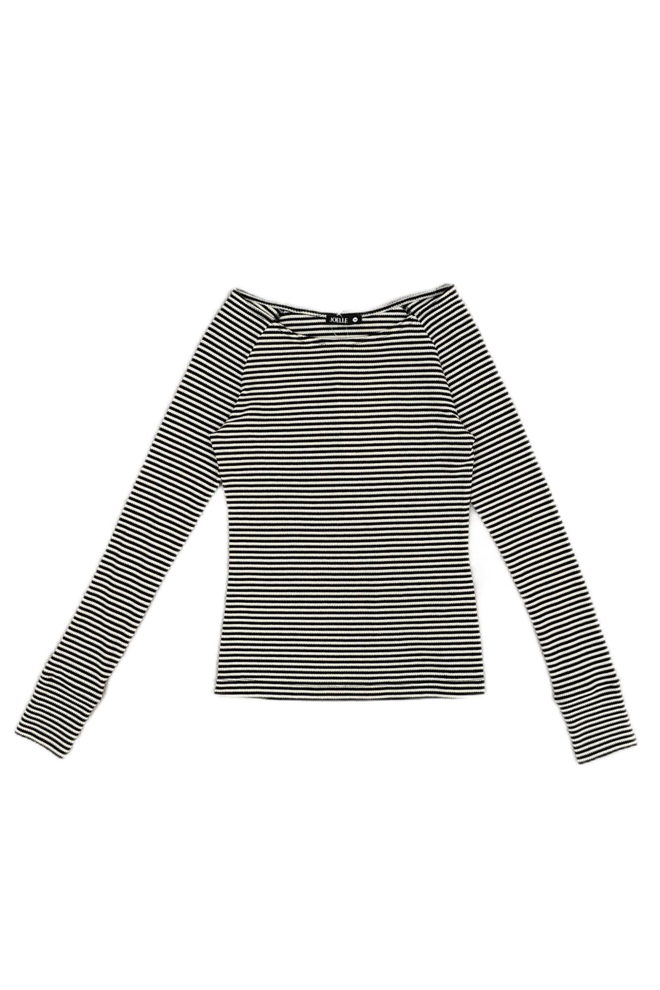 Khaki Striped Long Sleeve Top