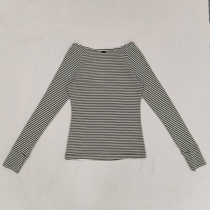 Khaki Striped Long Sleeve Top