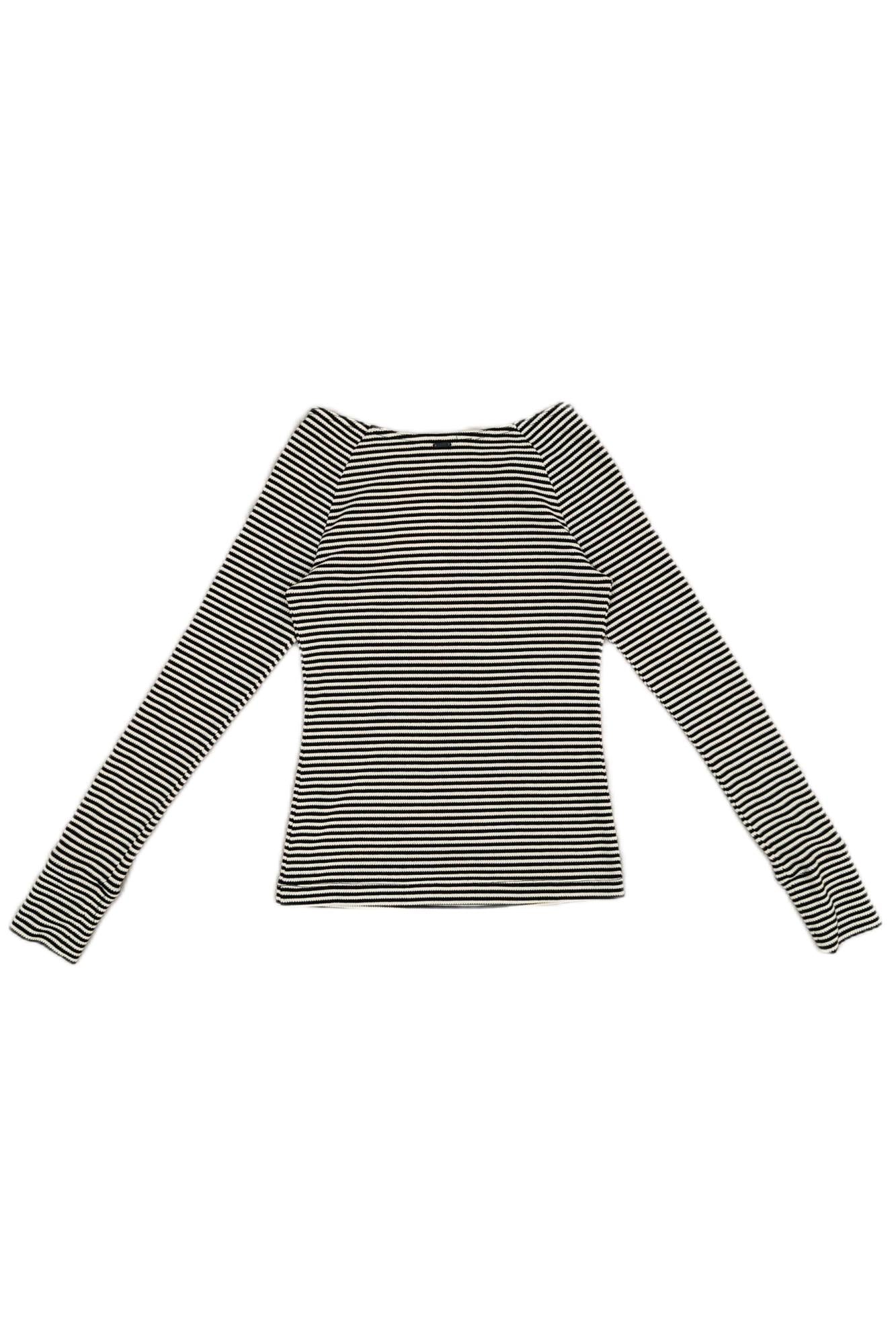 Khaki Striped Long Sleeve Top