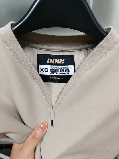 Khaki Workwear V-neck T-shirt