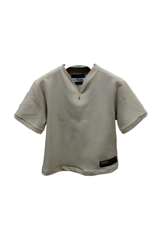 Khaki Workwear V-neck T-shirt