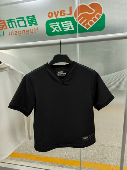 Black Workwear V-neck T-shirt