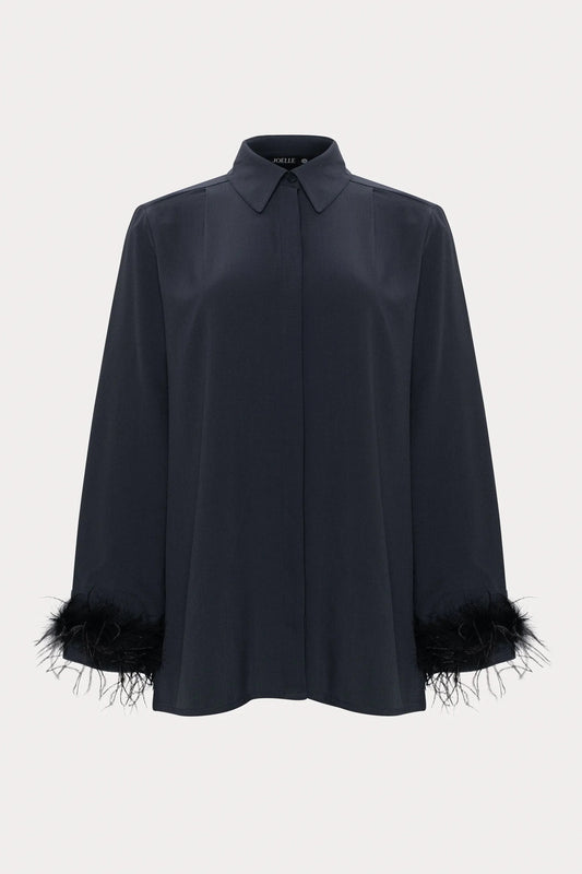 Dark Grey Feather Shirt
