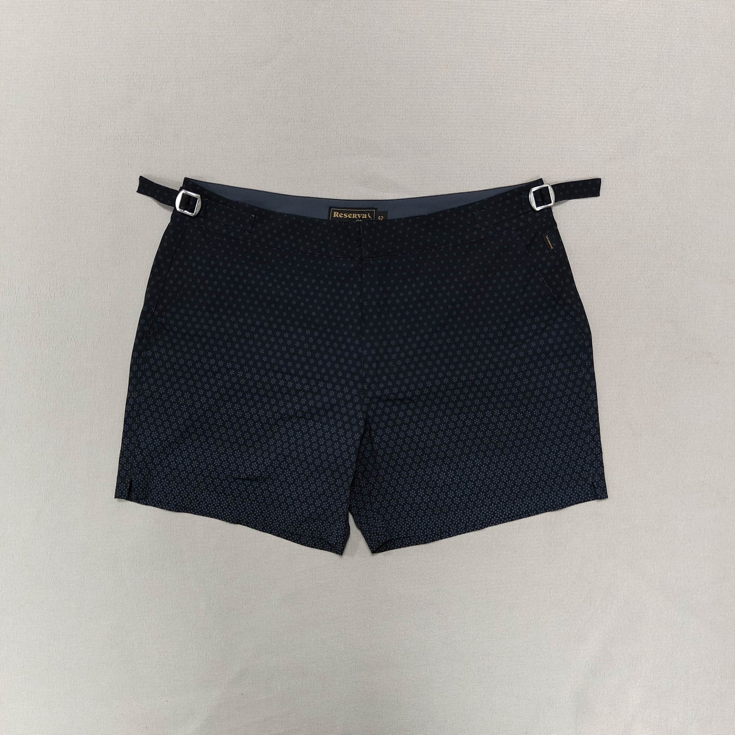 Black Print Shorts