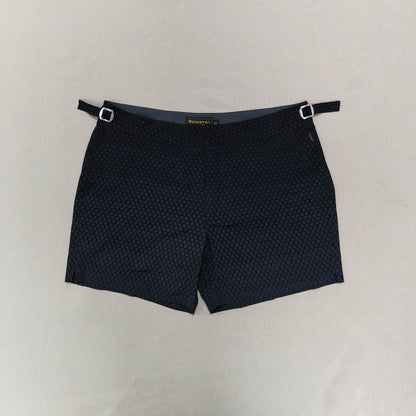 Black Print Shorts