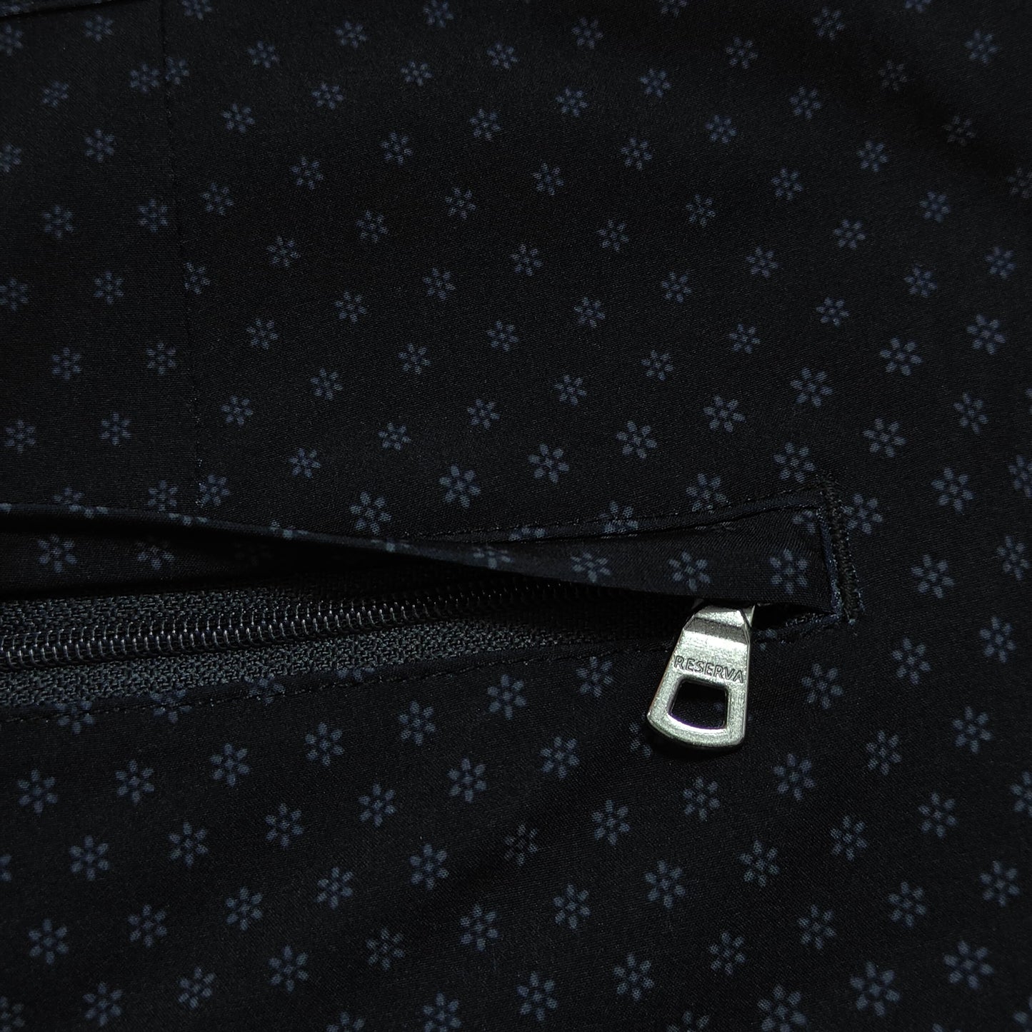 Black Print Shorts