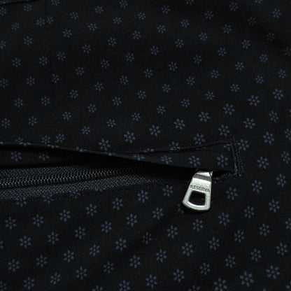 Black Print Shorts