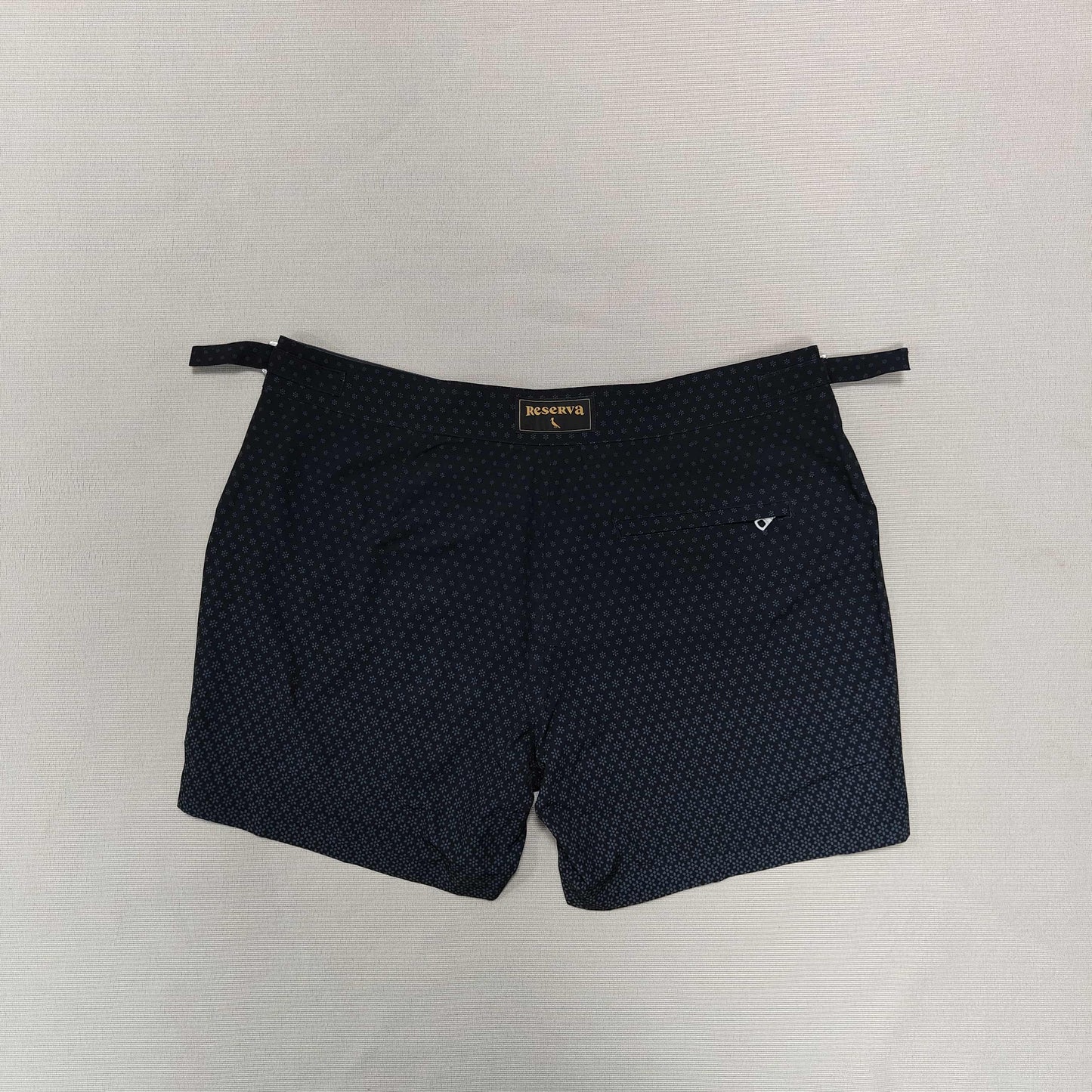 Black Print Shorts