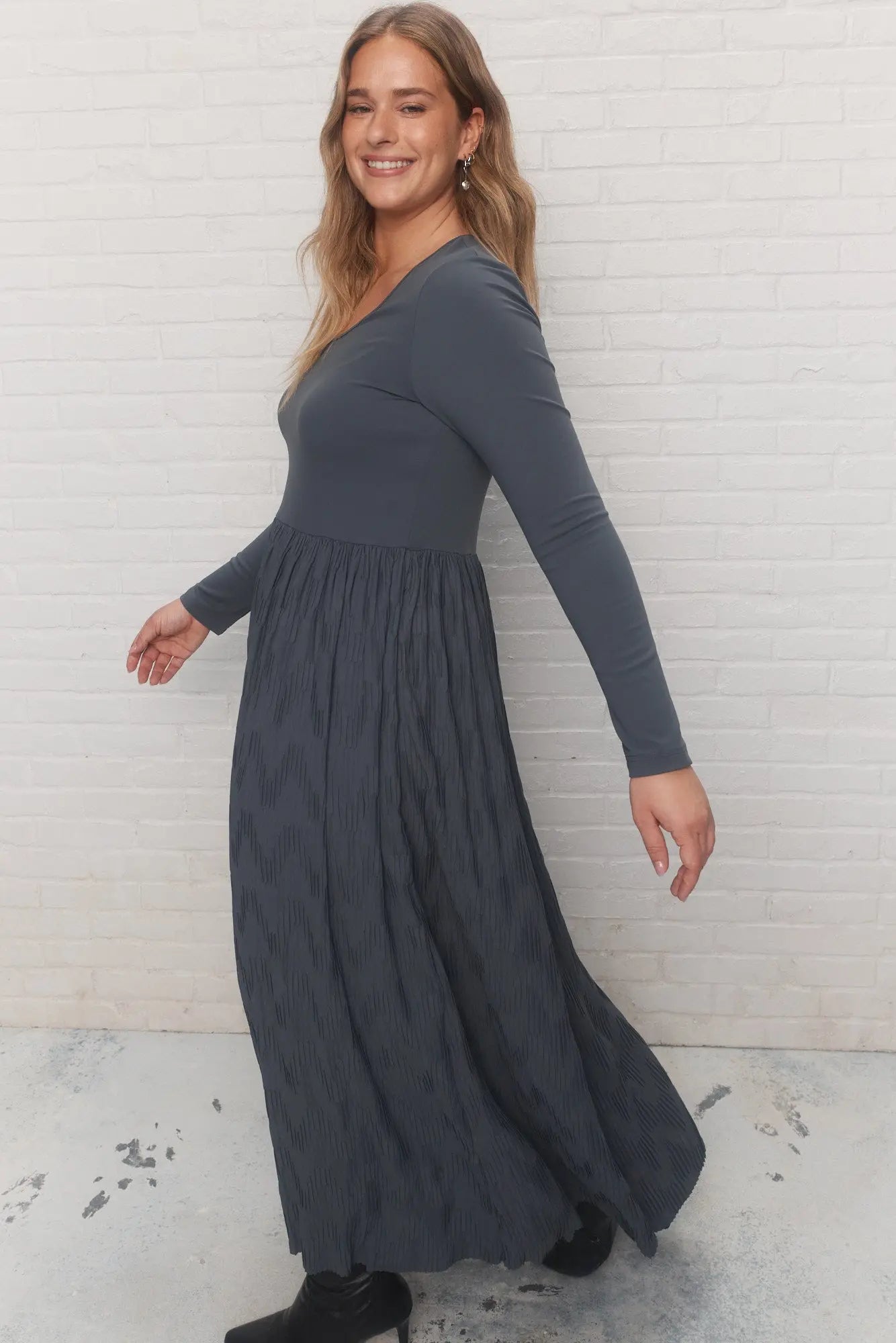 Dark Grey Long Dress