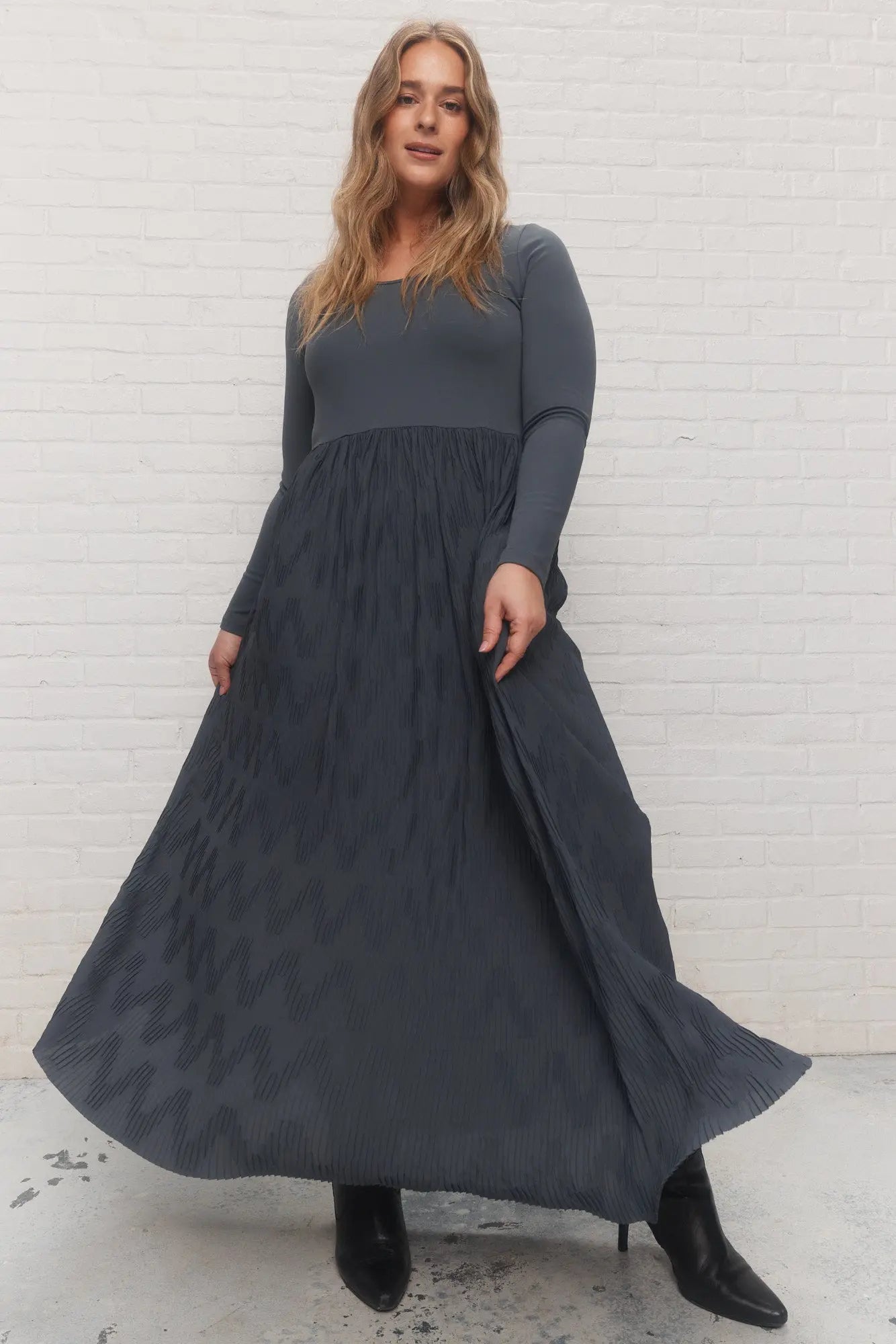 Dark Grey Long Dress