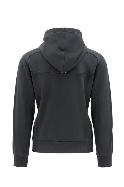 Black Hooded Zip-up Jacket