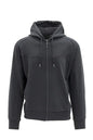 Black Hooded Zip-up Jacket