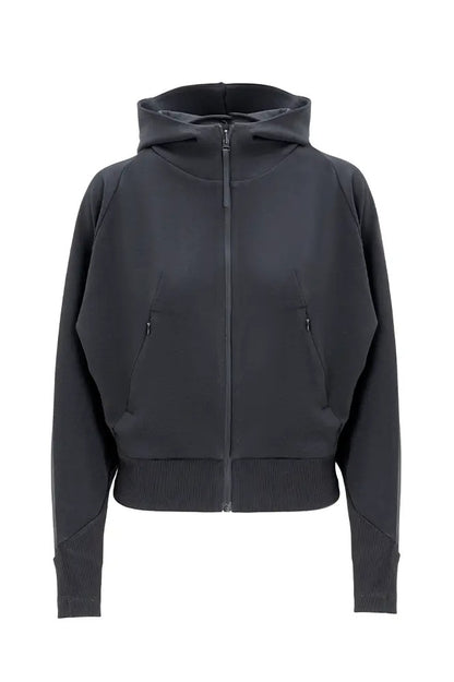 Black Dolman Sleeves Hoodie