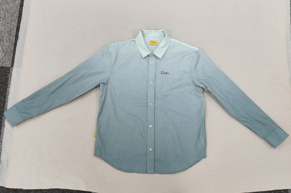 Gradient Blue Embroidered Shirt