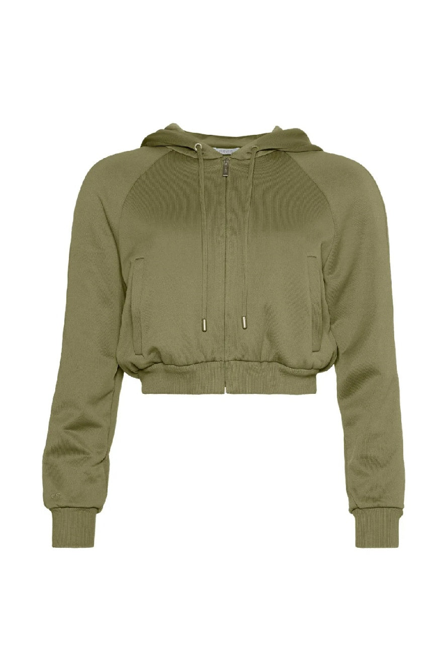 Green Zip Hoodie Sweatshirt