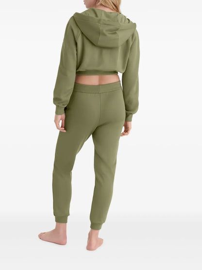 Green Zip Hoodie Sweatshirt