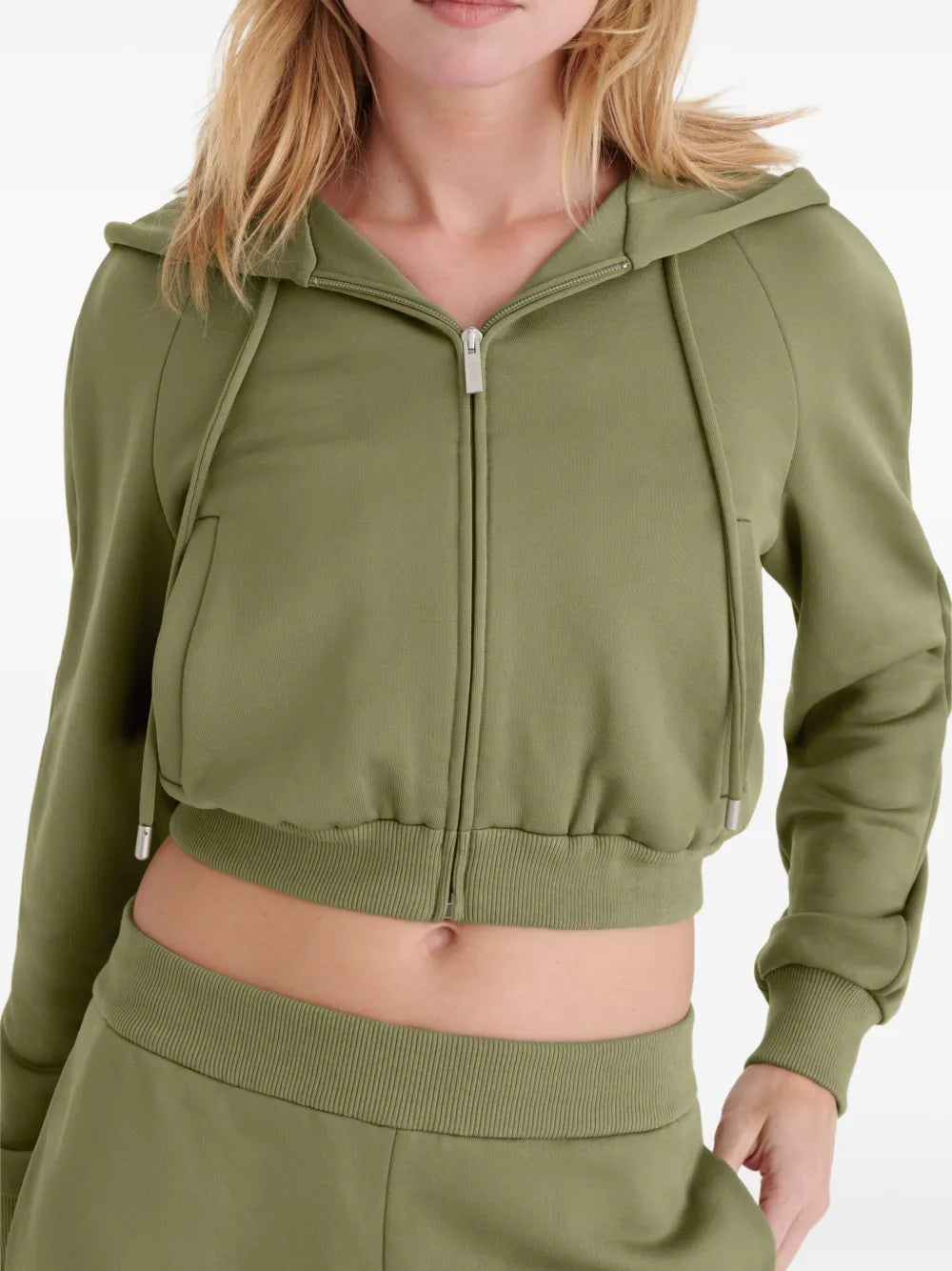 Green Zip Hoodie Sweatshirt