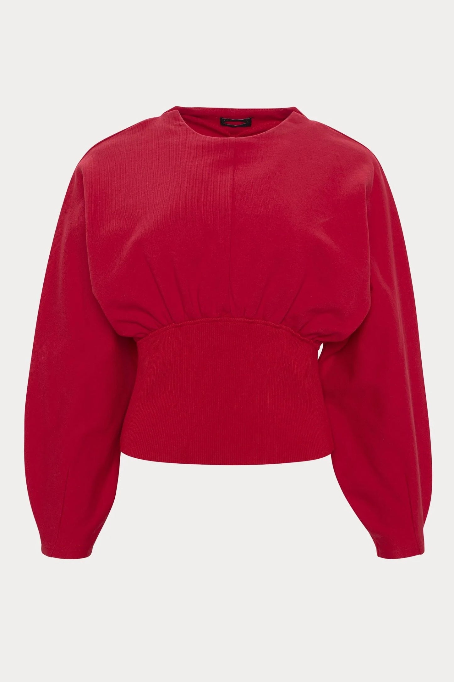 Red Bustier Sweatshirt