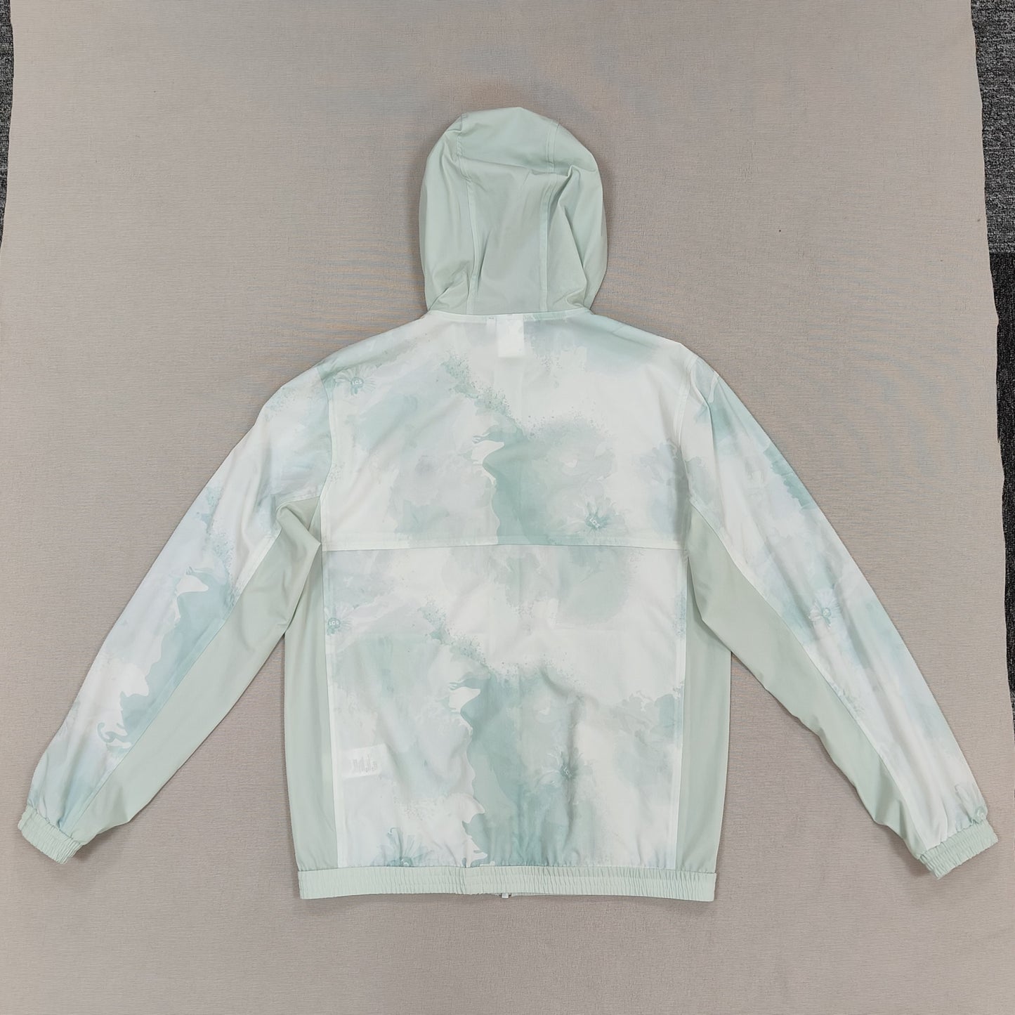 Light Green Tie-dye Hooded Jacket
