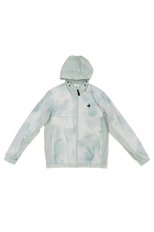 Light Green Tie-dye Hooded Jacket