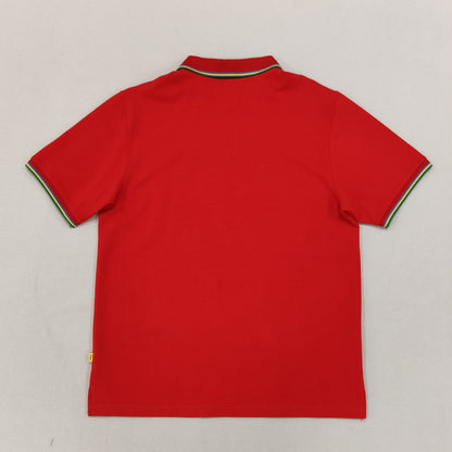 Red Embroidery Polo Shirt