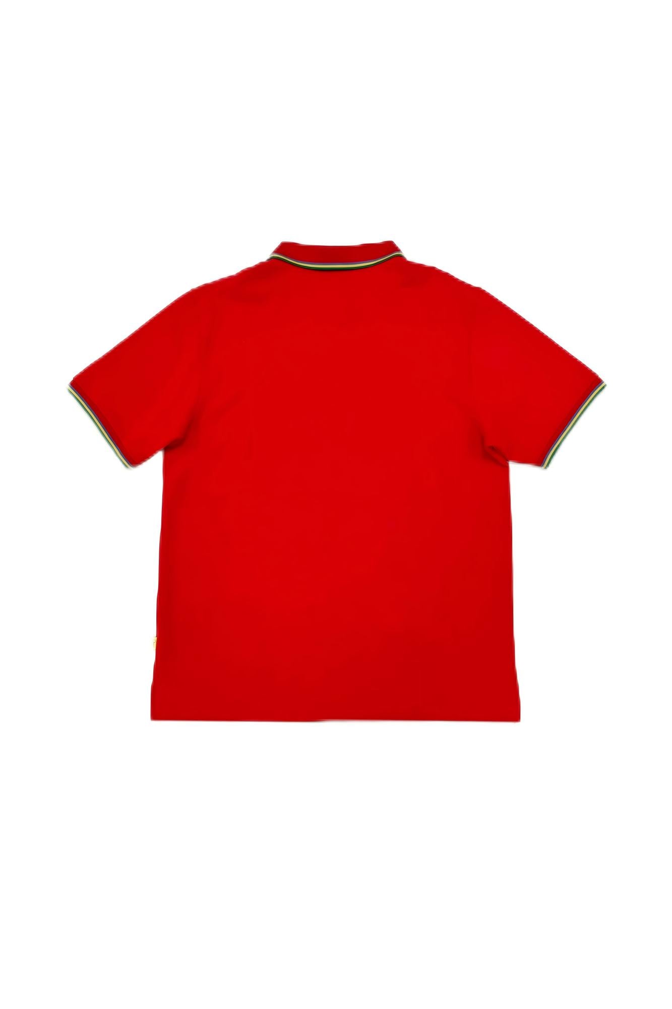 Red Embroidery Polo Shirt