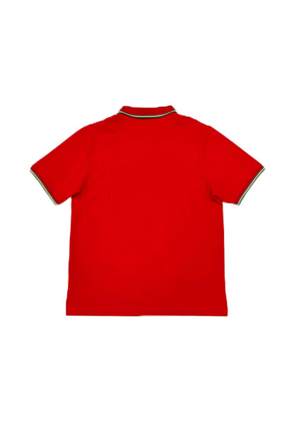 Red Embroidery Polo Shirt