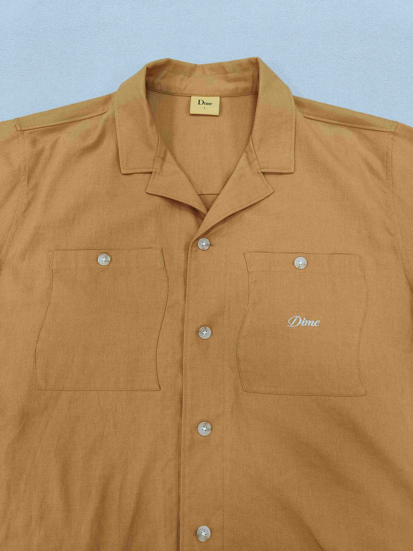 Orange Embroidered Shirt