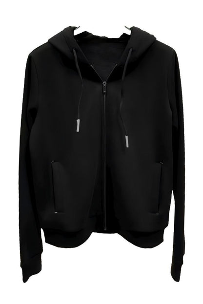 Black Sportswear Zip Hoodie