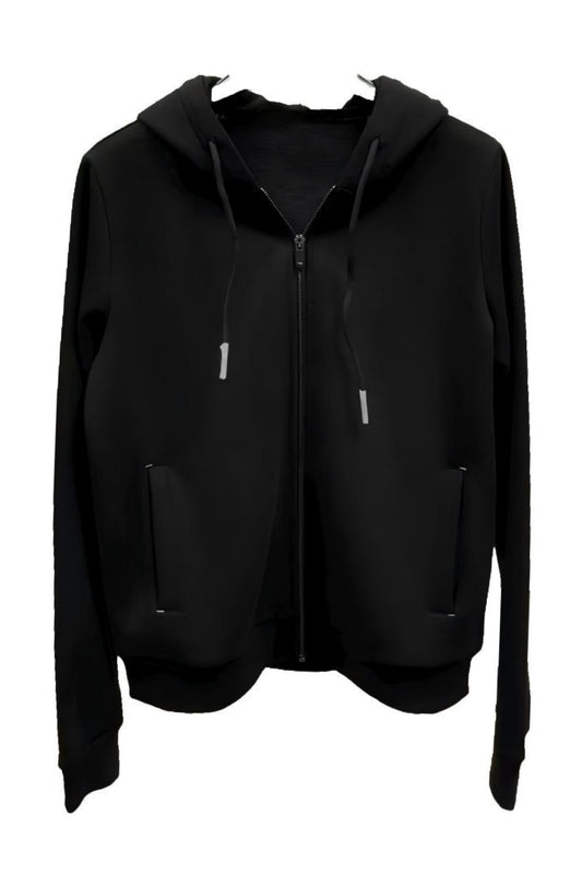 Black Sportswear Zip Hoodie